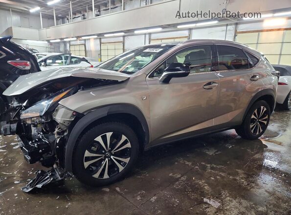 JTJBARBZ9J2171676 2018 LEXUS NX Коричневый Передняя левая четверть