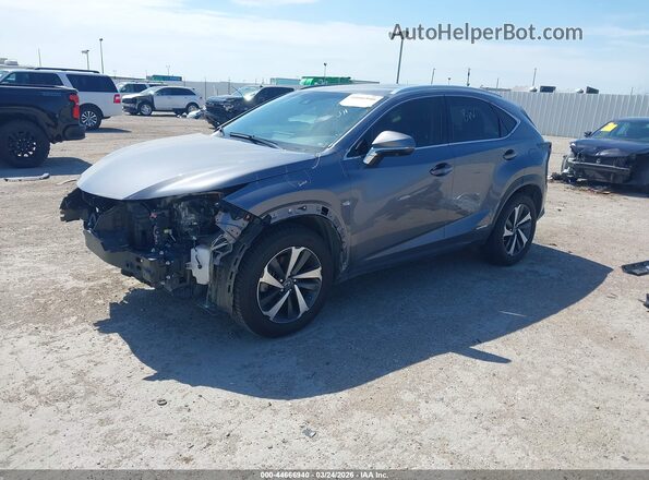 JTJBJRBZ2K2123325 2019 LEXUS NX 300H Серый Передняя левая четверть