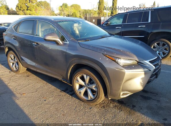 JTJBJRBZ5H2052405 2017 LEXUS NX 300H Серый Передняя правая четверть