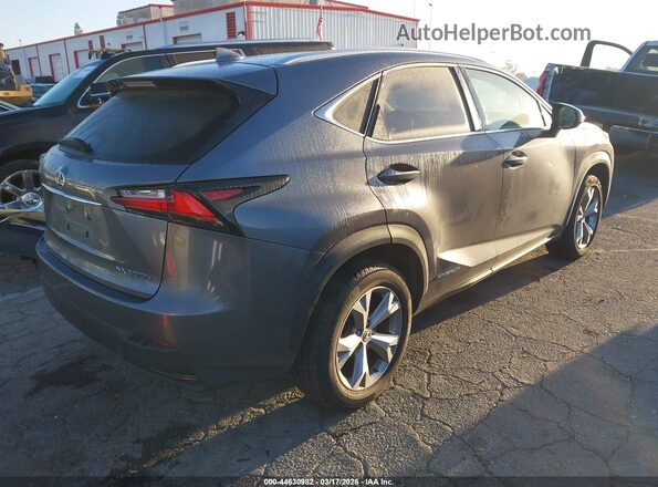 JTJBJRBZ5H2052405 2017 LEXUS NX 300H Серый Задняя правая четверть