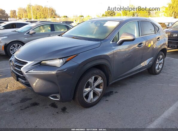 JTJBJRBZ5H2052405 2017 LEXUS NX 300H Серый Передняя левая четверть