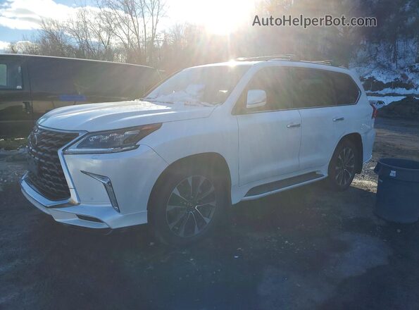 JTJDY7AX3M4354718 2021 LEXUS LX Белый Передняя левая четверть