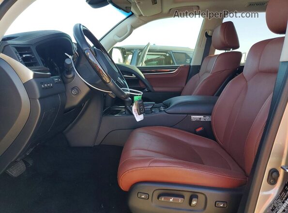 JTJDY7AX4M4334753 2021 LEXUS LX Серебряный Вид салона спереди