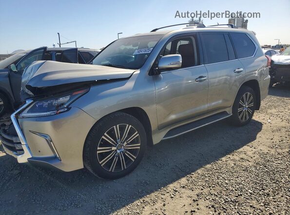JTJDY7AX4M4334753 2021 LEXUS LX Серебряный Передняя левая четверть