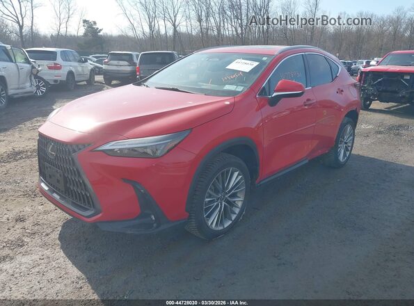 JTJGKCEZ7N2003147 2022 LEXUS NX 350H Красный Передняя левая четверть