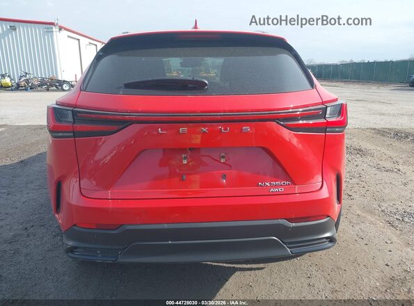 JTJGKCEZ7N2003147 2022 LEXUS NX 350H Красный 