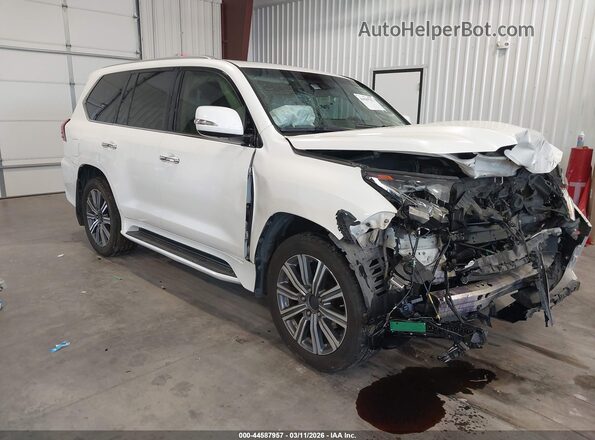 JTJHY7AX0H4233989 2017 LEXUS LX 570 Белый Передняя правая четверть