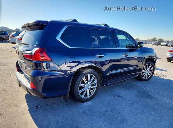 JTJHY7AX6H4245600 2017 LEXUS LX Синий Задняя правая четверть