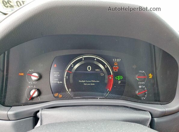 JTJMB7CX3R4041349 2024 LEXUS LX Белый Вид щитка приборов