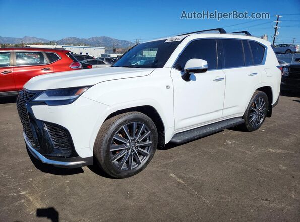 JTJMB7CX7S4075672 2025 LEXUS LX White Առջևի ձախ երեք քառորդ տեսարան