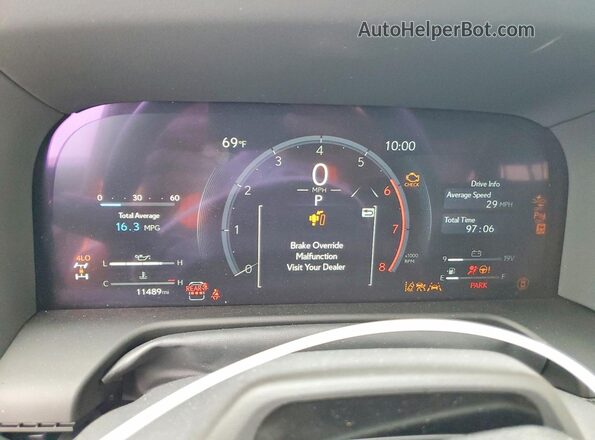JTJTBCDX3R5012303 2024 LEXUS GX Серый Вид щитка приборов