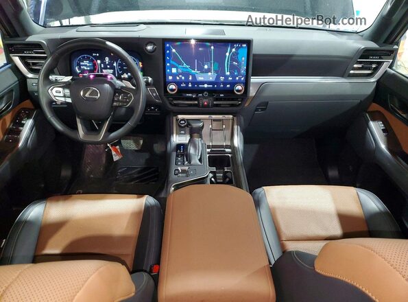 JTJTBCDX8R5019280 2024 LEXUS GX Black Առջևի վահանակի տեսք