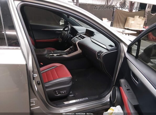 JTJYARBZXJ2095850 2018 LEXUS NX 300 Серый Вид салона спереди