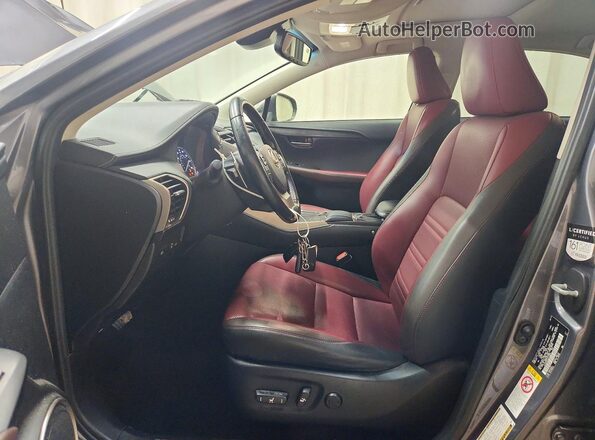 JTJYARBZXJ2114803 2018 LEXUS NX Серый Вид салона спереди
