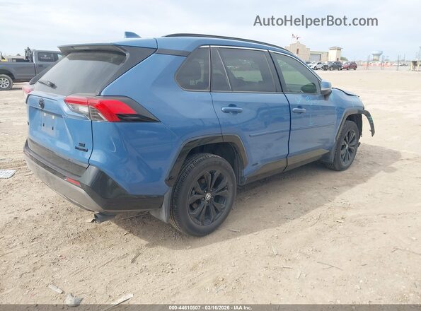 JTM16RFV7RD151465 2024 TOYOTA RAV4 HYBRID Синий Задняя правая четверть