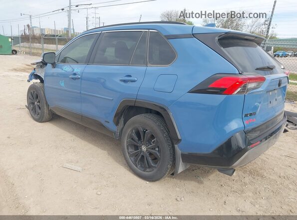 JTM16RFV7RD151465 2024 TOYOTA RAV4 HYBRID Синий Задняя левая четверть