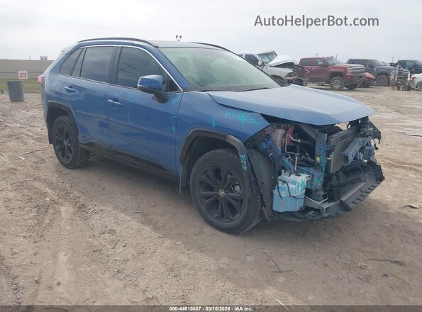 JTM16RFV7RD151465 2024 TOYOTA RAV4 HYBRID Синий Передняя правая четверть