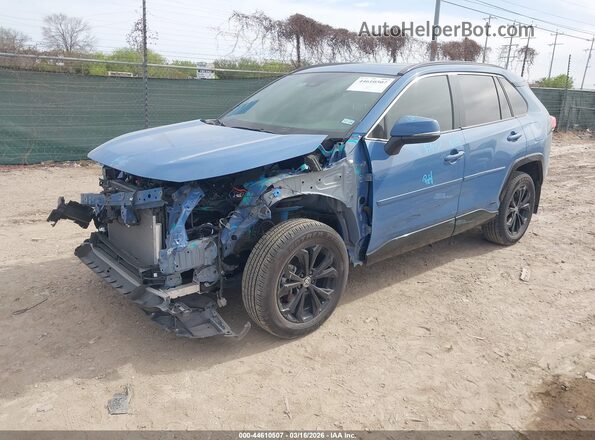JTM16RFV7RD151465 2024 TOYOTA RAV4 HYBRID Синий Передняя левая четверть