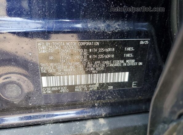 JTMCB3FV8SD271721 2025 TOYOTA RAV4 Синий Вид наклейки с VIN-кодом