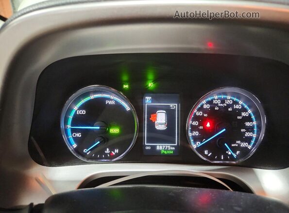 JTMDJREV7GD035709 2016 TOYOTA LIMITED Белый Вид щитка приборов