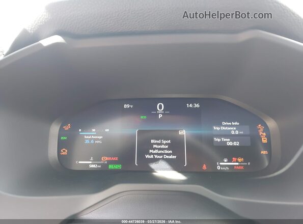 JTME6RFV0SJ088153 2025 TOYOTA RAV4 HYBRID Gray Widok tylnych siedzeń