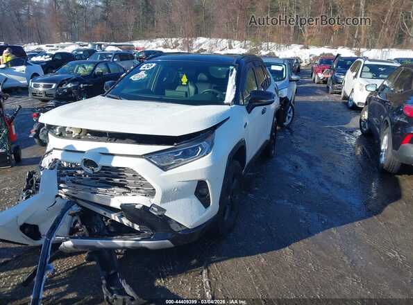 JTME6RFV1LD503044 2020 TOYOTA RAV4 HYBRID White წინა მარცხენა ხედი სამი მეოთხედიდან