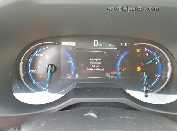 JTME6RFV2SJ093029 2025 TOYOTA RAV4 Blue Widok zestawu wskaźników