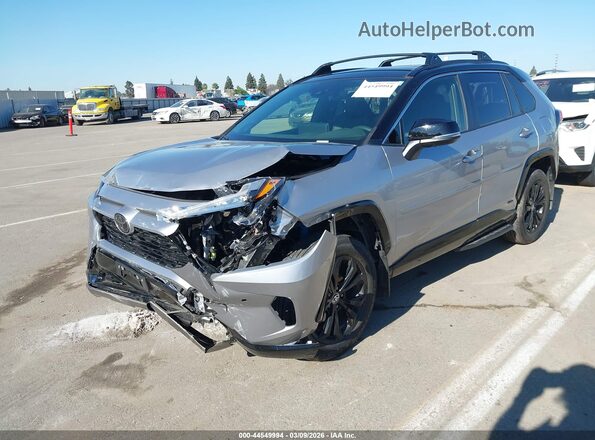 JTME6RFV5SD577162 2025 TOYOTA RAV4 HYBRID Silver Առջևի ձախ երեք քառորդ տեսարան