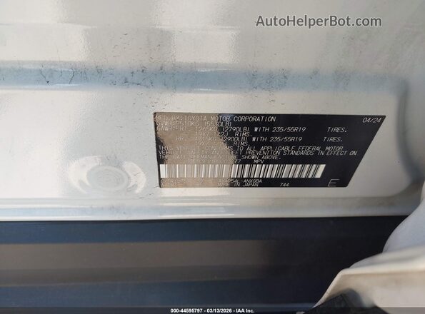 JTMEB3FV1RD203277 2024 TOYOTA RAV4 PRIME White Вид підкапотного простору
