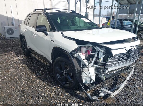 JTMEWRFV4KD513629 2019 TOYOTA RAV4 HYBRID White Przód prawy
