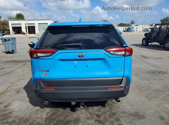 JTML6RFV8MD503373 2021 TOYOTA LE Blue Вид ззаду