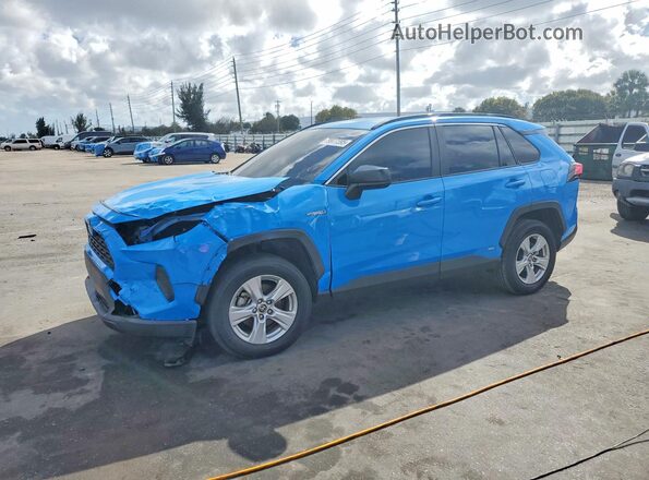 JTML6RFV8MD503373 2021 TOYOTA LE Blue Передня ліва чверть