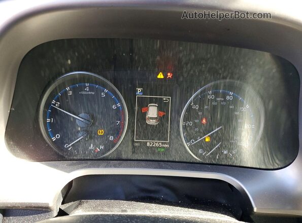 JTMRFREV6JD241506 2018 TOYOTA RAV4 Gray Vista del cuadro de instrumentos