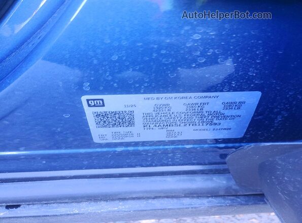 KL4AMBSL2TB117593 2026 BUICK ENCORE Синий Вид подкапотного пространства