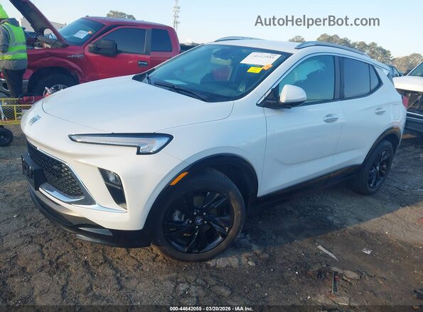KL4AMDSL8RB163398 2024 BUICK ENCORE White წინა მარცხენა ხედი სამი მეოთხედიდან