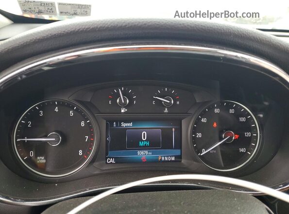KL4CJ2SB5KB802890 2019 BUICK ENCORE Silver Widok zestawu wskaźników