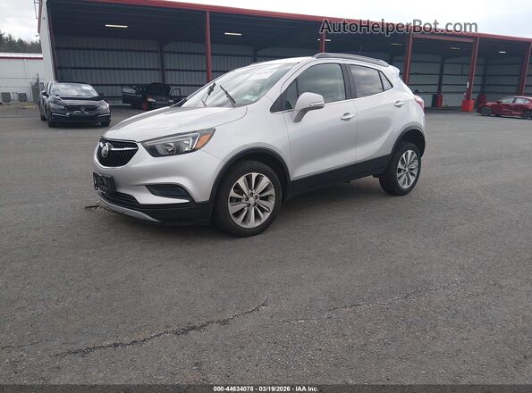 KL4CJASB4JB570937 2018 BUICK ENCORE Silver Передня ліва чверть