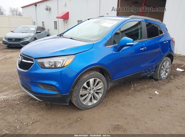 KL4CJASB4JB674330 2018 BUICK ENCORE Blue Передня ліва чверть
