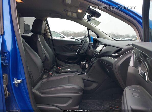 KL4CJASB4JB674330 2018 BUICK ENCORE Blue Вид салону спереду