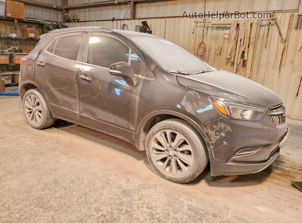 KL4CJASB6JB717114 2018 BUICK ENCORE Черный Передняя правая четверть