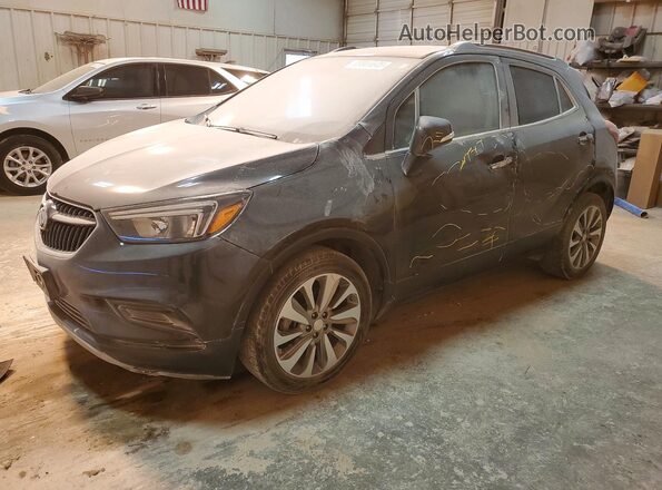 KL4CJASB6JB717114 2018 BUICK ENCORE Черный Передняя левая четверть