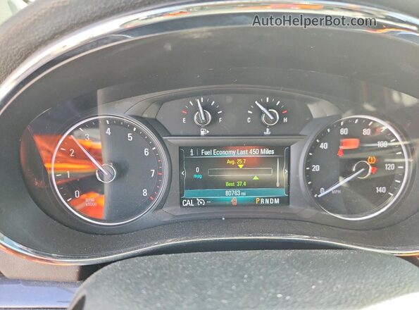 KL4CJASB7HB047941 2017 BUICK ENCORE Белый Вид щитка приборов
