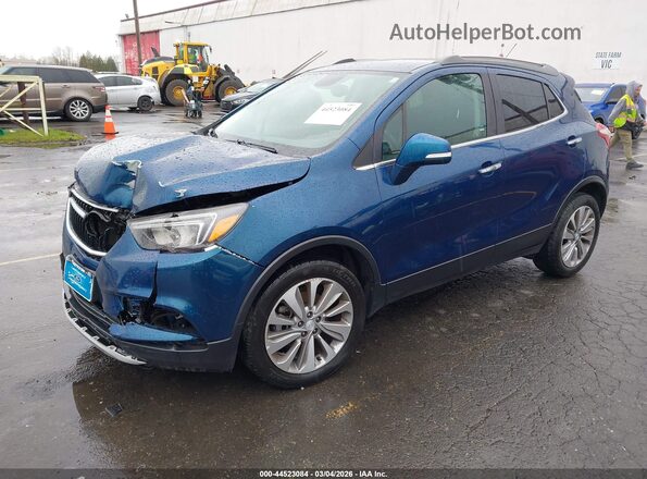 KL4CJASB8KB726544 2019 BUICK ENCORE Синий Передняя левая четверть