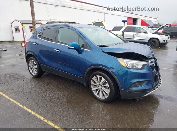 KL4CJASB8KB726544 2019 BUICK ENCORE Синий Передняя правая четверть