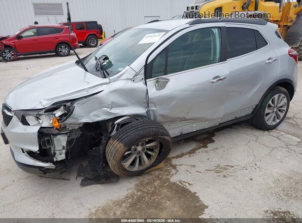 KL4CJASB8KB963101 2019 BUICK ENCORE Серебряный Передняя левая четверть
