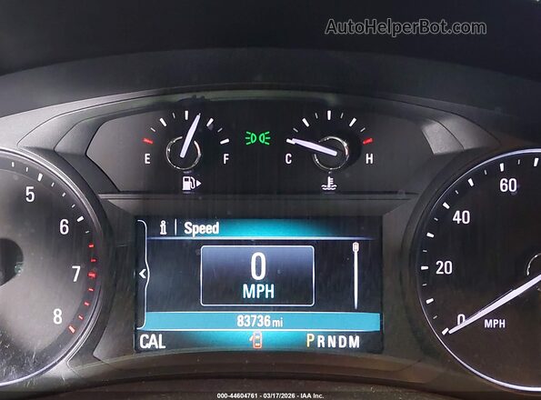 KL4CJASBXHB001567 2017 BUICK ENCORE Красный Вид задних сидений