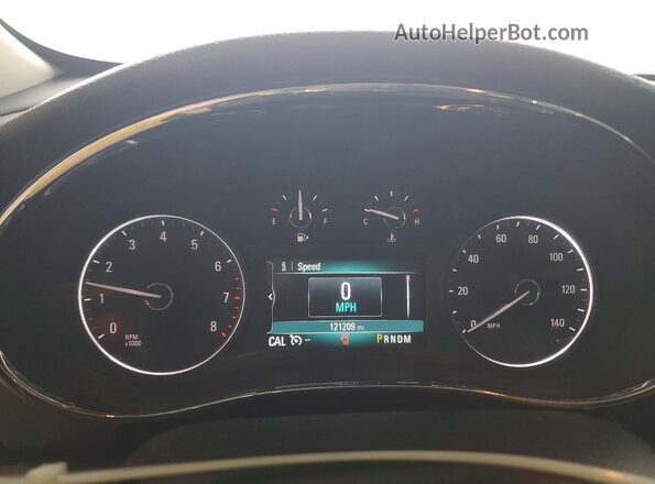 KL4CJBSB1JB712554 2018 BUICK ENCORE Black Вид щитка приладів