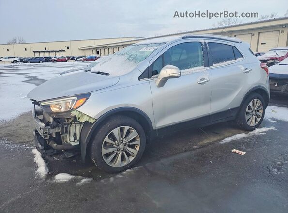 KL4CJESB6HB030152 2017 BUICK ENCORE Серебряный Передняя левая четверть