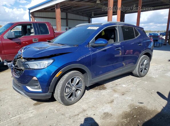 KL4MMDS21PB136643 2023 BUICK ENCORE Blue წინა მარცხენა ხედი სამი მეოთხედიდან