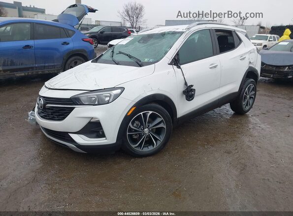 KL4MMESL5PB133436 2023 BUICK ENCORE White წინა მარცხენა ხედი სამი მეოთხედიდან